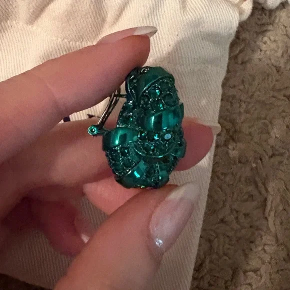 Lanvin Green Melodie Earrings ASO Meghan Markle - Picture 4 of 14